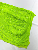 Feather Damask Shiny Sequin Design on a 4 Way Stretch mesh Fabric - Prom Night - Sold by The Yard. - New Creations Fabric & Foam Inc