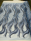 Flame Sequin Fabric 54” Wide| New Creations Fabric & Foam Inc. - New Creations Fabric & Foam Inc