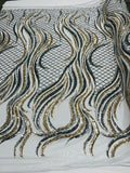 Flame Sequin Fabric 54” Wide| New Creations Fabric & Foam Inc. - New Creations Fabric & Foam Inc