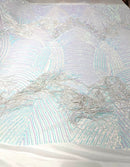 Fringe sequin Fabric 54” Wide| New Creations Fabric & Foam Inc. - New Creations Fabric & Foam Inc