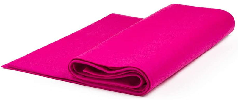 Fuchsia Felt by The Yard 72" Wide, School craft-Poker Table Fabric, Sewing Projects.