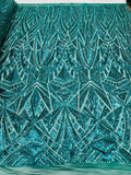 Geometric Sequin Fabric 54” Wide| New Creations Fabric & Foam Inc. - New Creations Fabric & Foam Inc