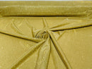 Gold 58/60" Wide Full Glitter Covered Shimmer Fabric By The Yard - New Creations Fabric & Foam Inc