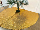 48" Round Decorative Sequins Tree Skirt for Christmas/Thanksgiving Day
