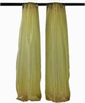 5 Feet Wide  x 9 Feet High, Polyester Sheer Mirror Organza Backdrop Drape, Curtain Panels, Room Divider, 1 Pair.