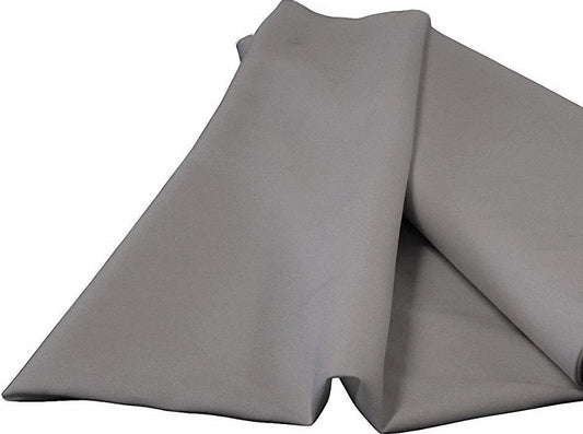 Gray 60" Wide 100% Polyester Spun Poplin Fabric Sold By The Yard. - New Creations Fabric & Foam Inc