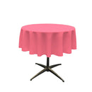51" ROUND POLYESTER POPLIN TABLECLOTH