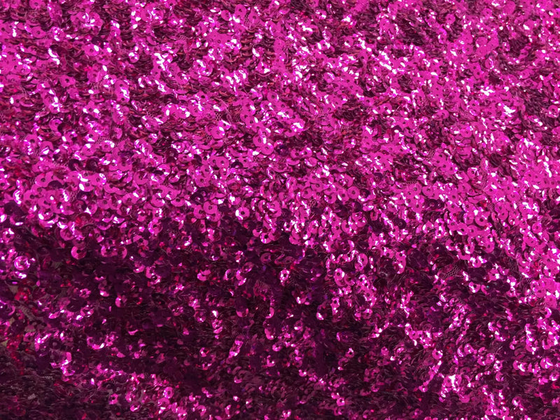 Fuchsia mermaid fish scales sequins- seaweed sequins design- sold by the yard.58" wide.