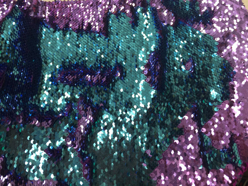Mermaid Hologram Spandex Fabric - Turquoise