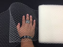 Ivory 9 inches Birdcage bridal veil netting- french net trim-prom-wedding-hats-bridal-nightgowns-decorations-sold by the yard.