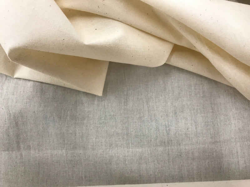 Ivory Muslin natural 100% cotton medium quality unbleached fabric-45-48" wide-pattern maker fabric-sold by the yard.