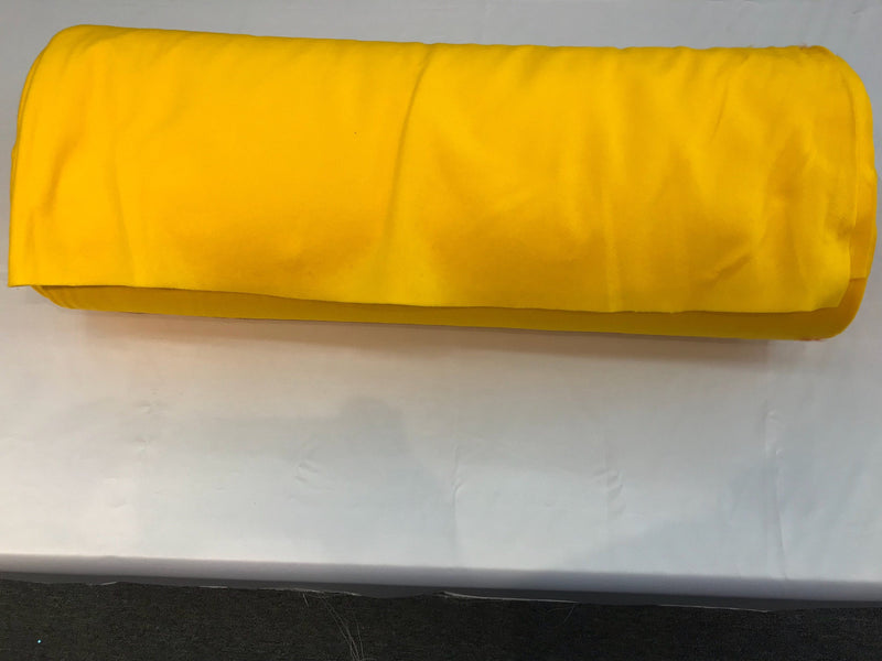 Mango yellow acrylic felt 72" wide-school craft-poker table fabric-sold by the yard.