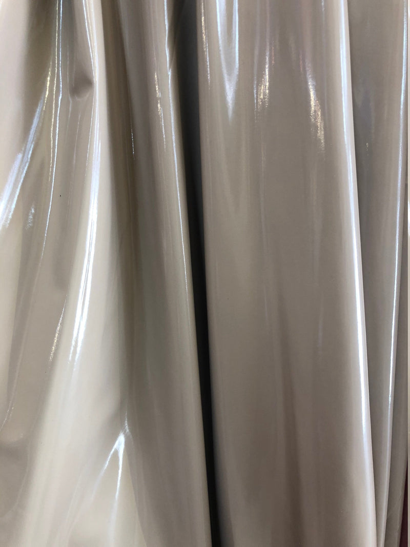 Polyester Spandex Shiny Faux Vinyl 2 Ways Stretch Fabric By The Yard