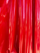 Polyester Spandex Shiny Faux Vinyl 2 Ways Stretch Fabric By The Yard