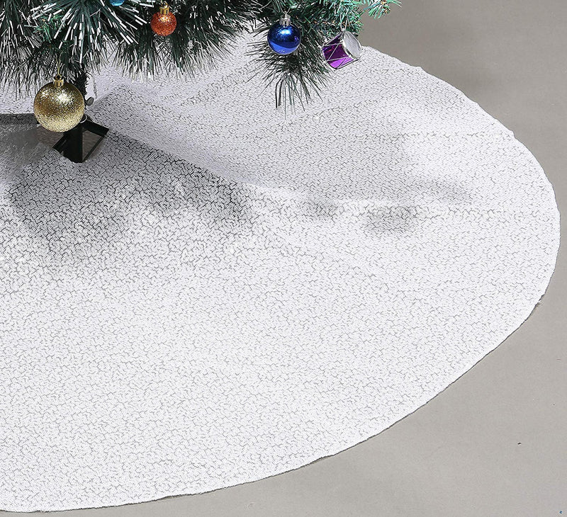 New Creations Fabric & Foam Inc, Decorative Sequins Christmas Tree Skirt