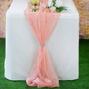 New Creations Fabric & Foam Inc, Chiffon Table Runner 18" Wide by 180" Wide Extra Long, Wedding Runners, Holiday Table Runners,
