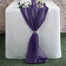 New Creations Fabric & Foam Inc, Chiffon Table Runner 18" Wide by 180" Wide Extra Long, Wedding Runners, Holiday Table Runners,