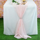 New Creations Fabric & Foam Inc, Chiffon Table Runner 18" Wide by 180" Long  Extra Long, Wedding Runners, Long Table Runners