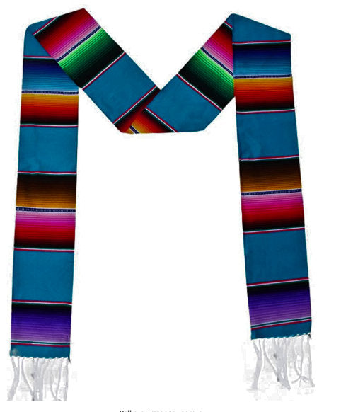 New Creations Fabric & Foam Inc, 5" Wide by 76" Long Authentic Mexican Serape Graduation Stole Sash