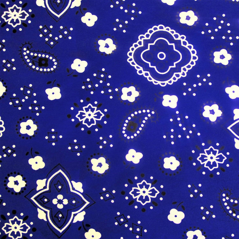 New Creations Fabric & Foam Inc 60" Wide Poly Cotton Print Bandanna Fabric by The Yard