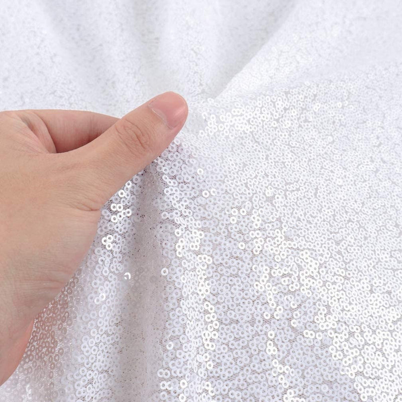 New Creations Fabric & Foam Inc, 50" Wide Mini Glitz Disc Sequins Fabric By The Yard