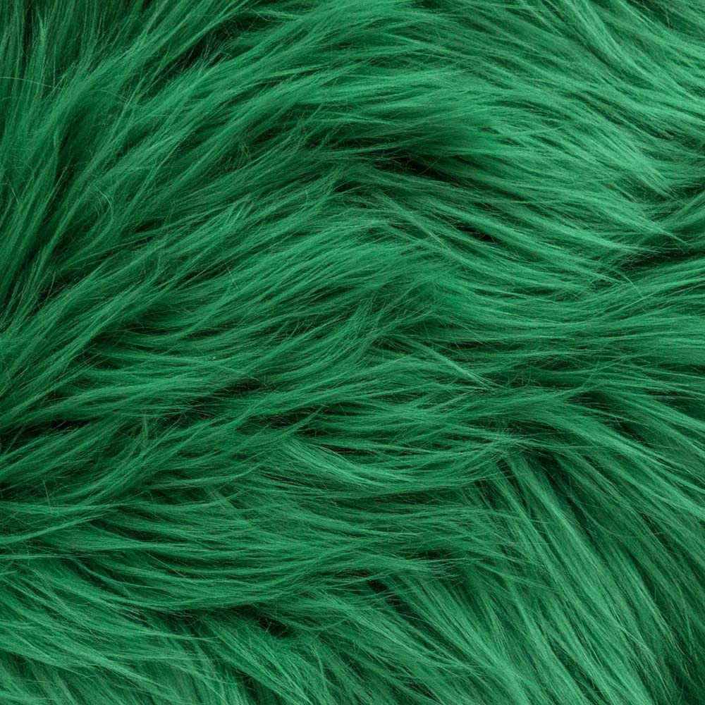 Lime Green 60 Wide Shaggy Faux Fur Fabric, Sold By The Yard.