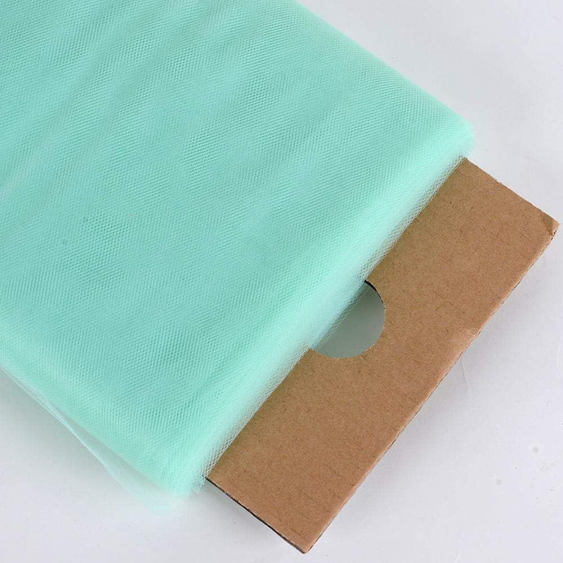 Mint 54" Wide by 40 Yards Long (120 Feet) Polyester Tulle Fabric Bolt, for Wedding and Decoration.