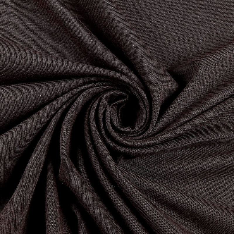 Brown 58/60" Wide, 95% Cotton 5 percent Spandex, Cotton Jersey Spandex Knit Blend, 4 Way Stretch Fabric Sold By The Yard.
