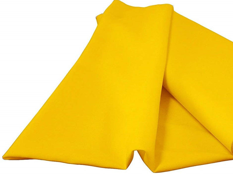 Yellow 60" Wide 100% Polyester Spun Poplin Fabric Sold By The Yard.