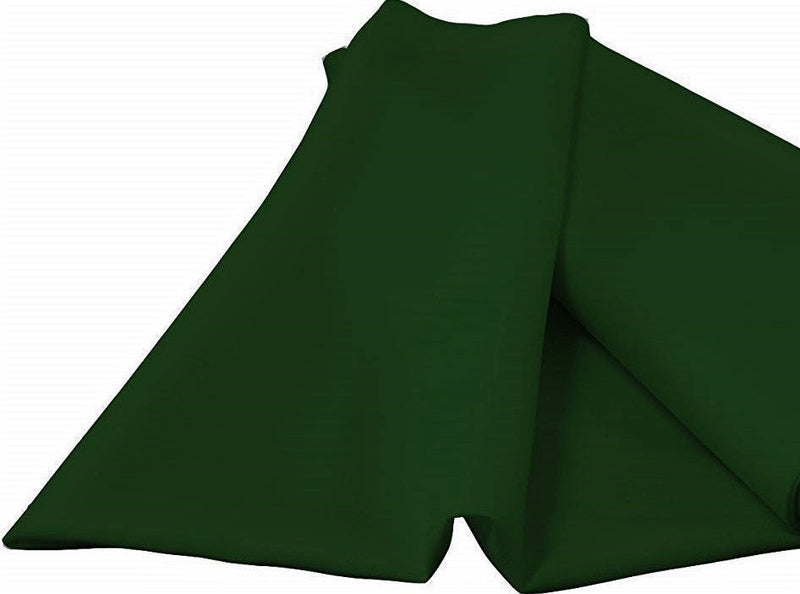 Hunter Green 60" Wide 100% Polyester Spun Poplin Fabric Sold By The Yard.