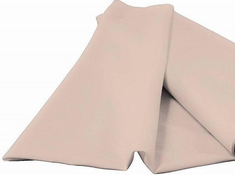 Khaki 60" Wide 100% Polyester Spun Poplin Fabric Sold By The Yard.