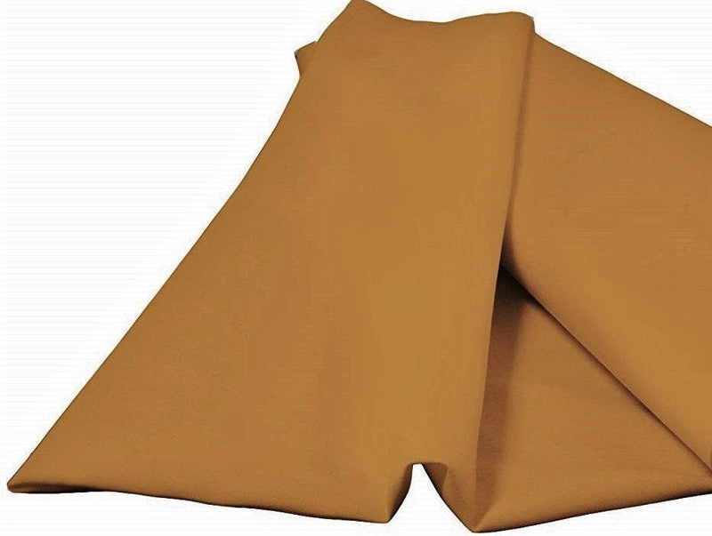 Mustard 60" Wide 100% Polyester Spun Poplin Fabric Sold By The Yard.