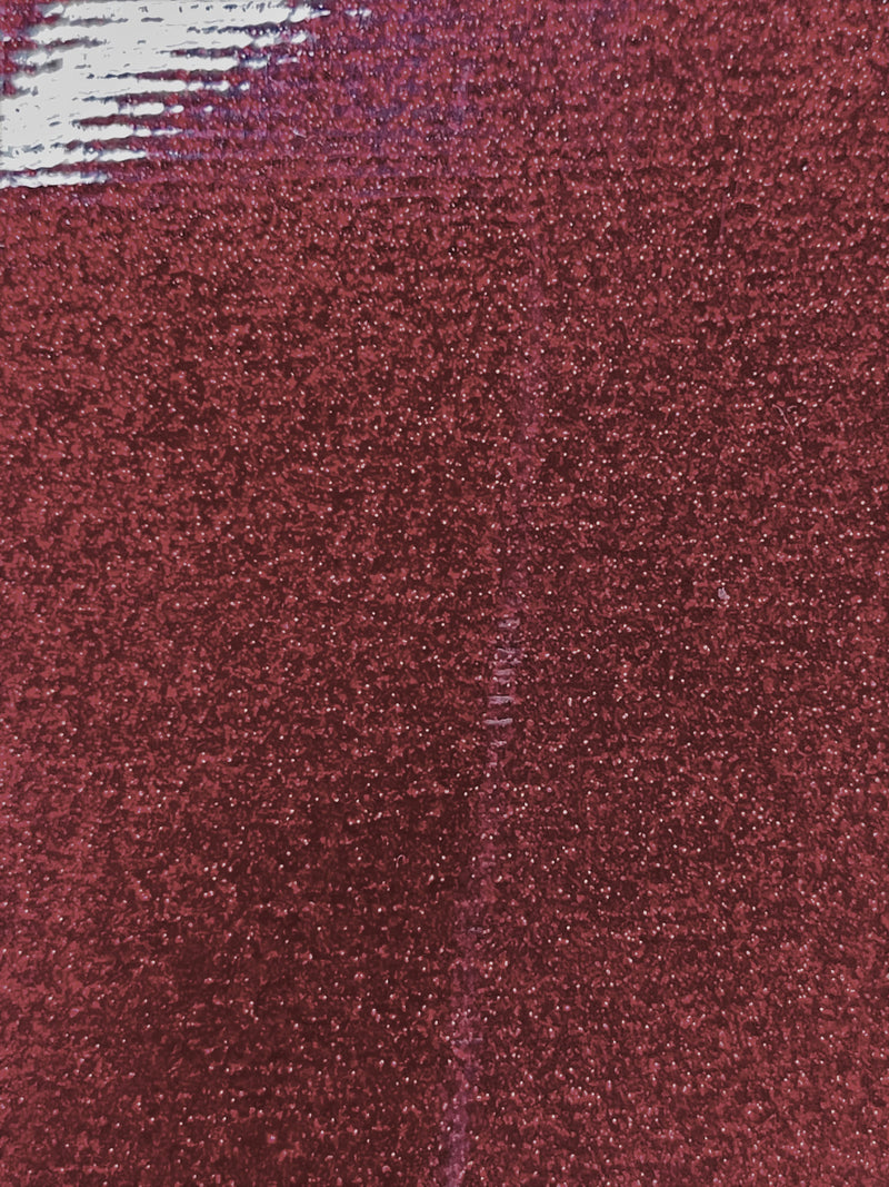 Burgundy 53/54" Wide Shiny Sparkle Glitter Vinyl, Faux Leather PVC-Upholstery Craft Fabric Sold by The Yard.