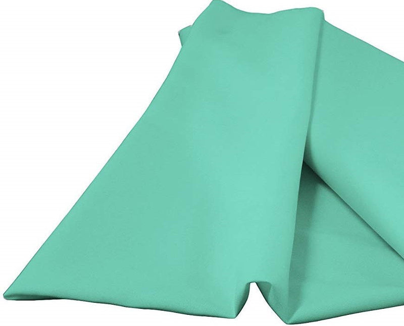 Aqua  60" Wide 100% Polyester Spun Poplin Fabric Sold By The Yard.