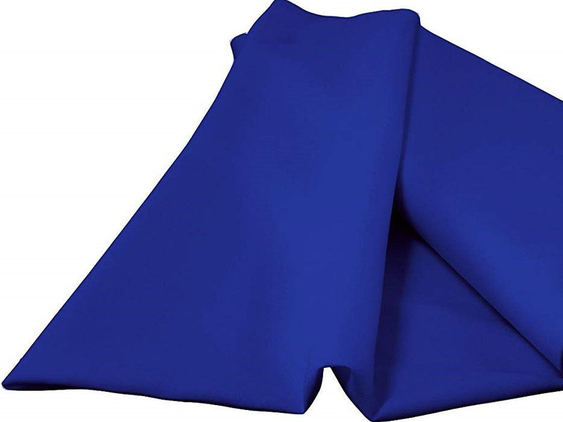 Royal Blue 60" Wide 100% Polyester Spun Poplin Fabric Sold By The Yard.