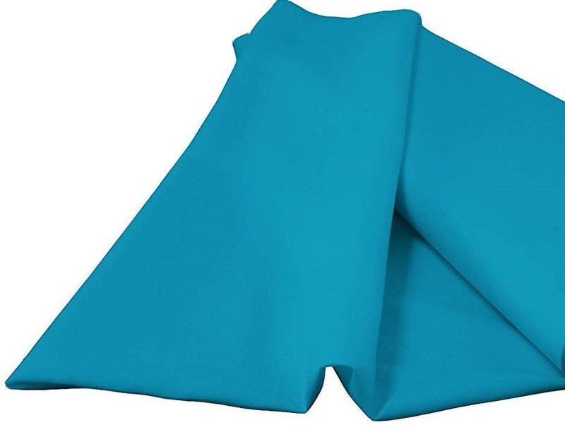 Turquoise 60" Wide 100% Polyester Spun Poplin Fabric Sold By The Yard.