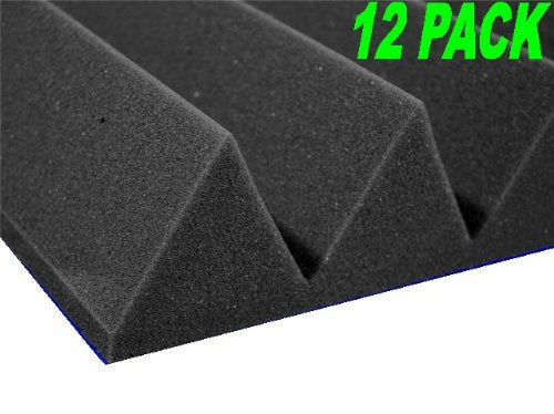 12x12x 2" Acoustic Wedge Panel Charcoal (12 Pack)