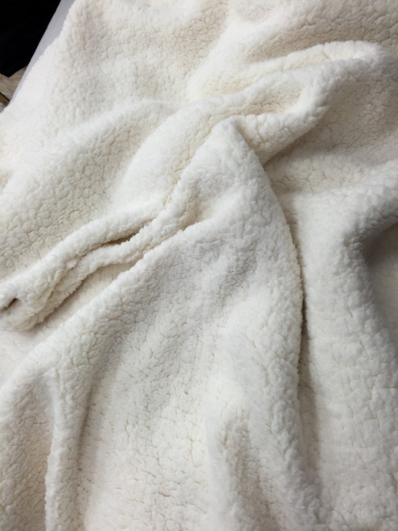 Sherpa Fleece Fabric Super Soft Stretch Material Home Decor