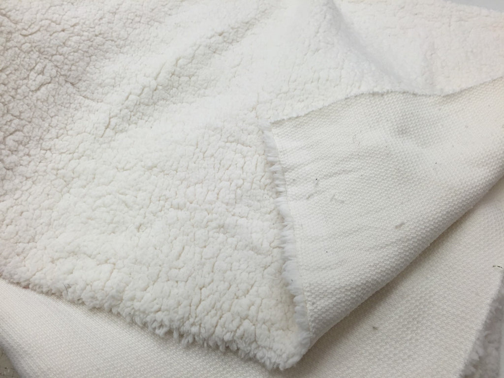 Ivory Sherpa Lambs Wool Faux Fur Apparel Blanket Fabric – Fashion Fabrics  LLC