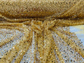 All over Heavy hand beaded princess design embroider with beads-pearls-sequins on a mesh lace-sold by yard.