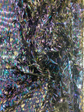 Swords Design Iridescent Sequins Burning Man Costume Craft Fabric Sold By The Yard.