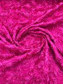 3D ROSETTE SATIN FABRIC (by the yard)