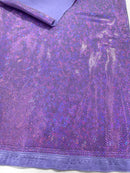 FOGGY SHATTERED GLASS FOIL SPANDEX FABRIC (by the yard)