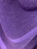 Dark purple shiny iridescent glitter stretch spandex design-Selena fabric-decorations-Halloween-sold by the yard