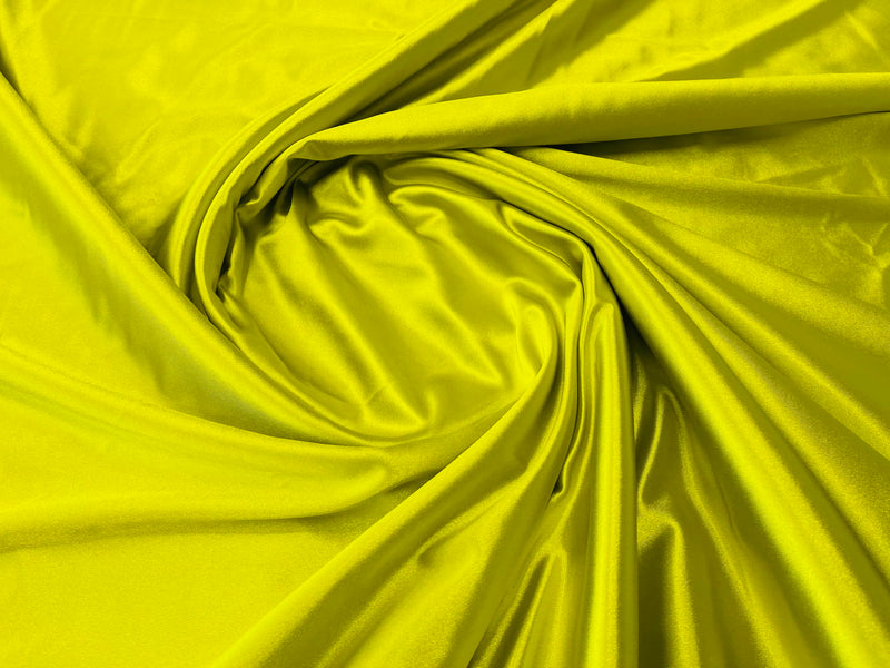 Deluxe Shiny Polyester Spandex Fabric Stretch 58" Wide-Sold by The Yard.