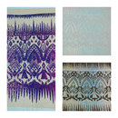 TRIBAL SEQUIN STRETCH MESH FABRIC (By The Yard)