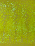 Phoenix Wings design on a 4 way stretch mesh fabric-sold by the yard.