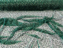 All over Heavy hand beaded princess design embroider with beads-pearls-sequins on a mesh lace-sold by yard.