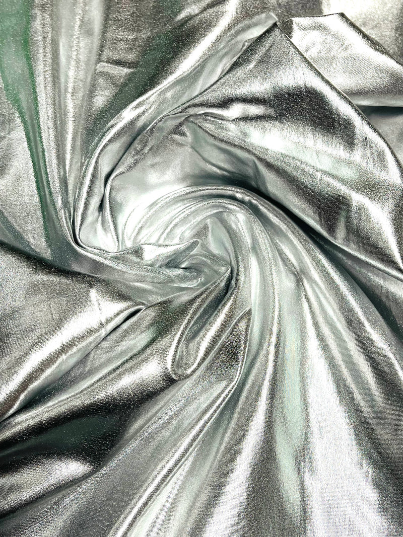Metallic Foil Lame Spandex- Sold By The Yard.
