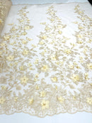 PRINCESS 3D FLORAL LACE (By The Yard)